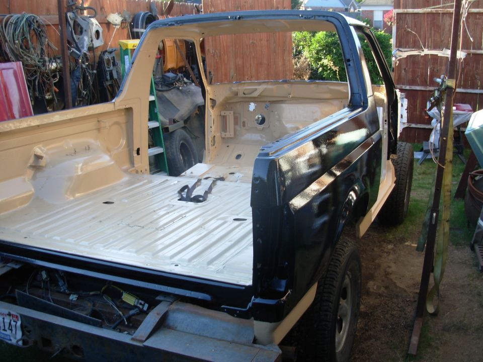 This 3rd coat of black isn't perfect, but the body now has a lot more paint coverage than the factory put on.