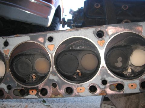 1981 Ford Bronco - Lots of buildup on the spark plugs. This isn't the original head to the engine, so it's relatively new. Going to just take it down and have…