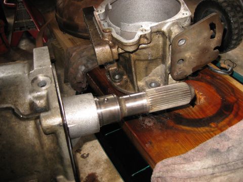 1994 Ford Bronco - The governer is held onto the tailshaft by a snap ring. when removed there is a small metal ball left behind. It may pop out when the gover…