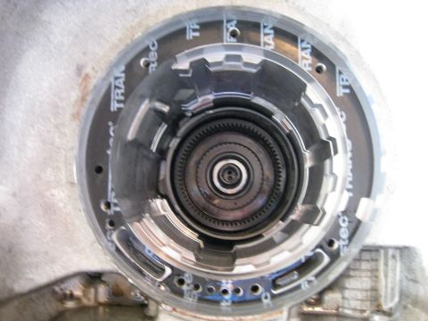1994 Ford Bronco - Planetary Gearset and anti rattle spring removed. If you look closely you can see the reverse band still installed.
