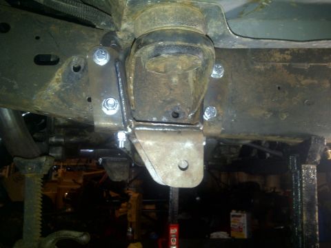 1995 Ford Bronco - Driver side hanger bolted on