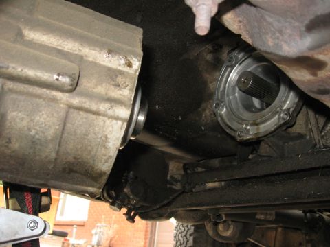1981 Ford Bronco - Disconnected the transfer case from the transmission. First time I've ever taken it off, and the first big step into a big project. Easy en…