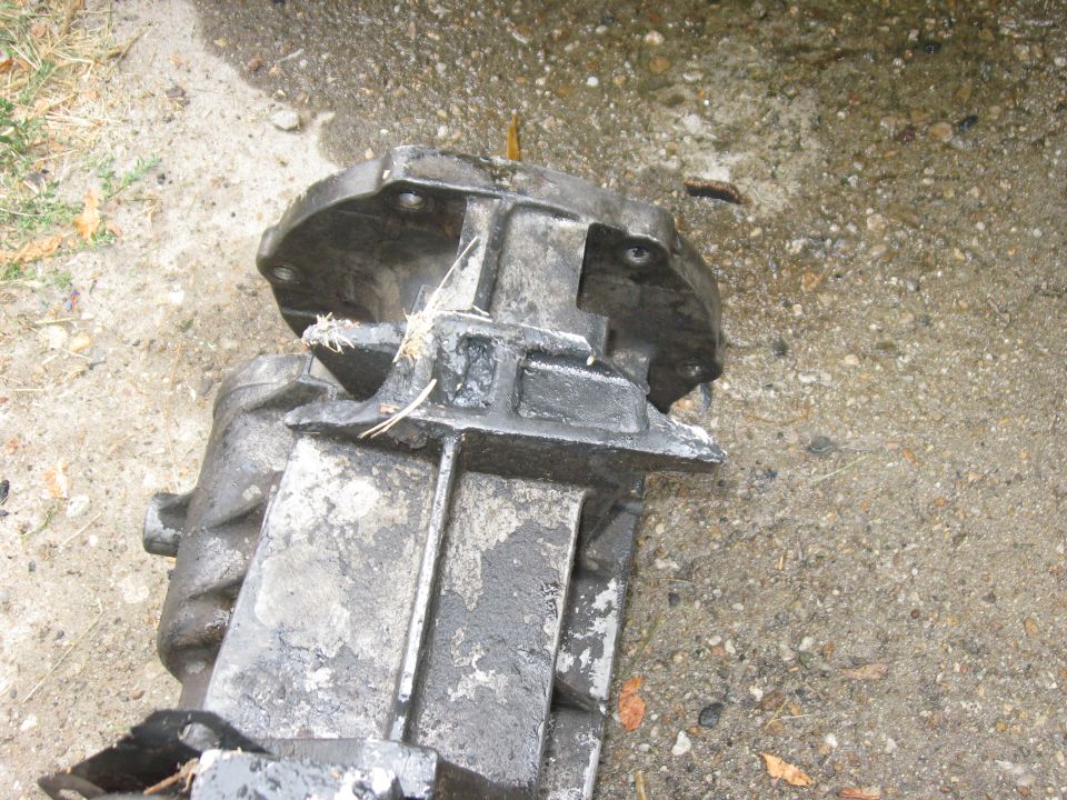 The broken transmission mounts.