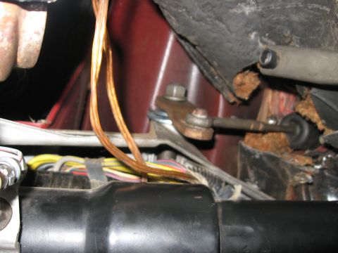 1981 Ford Bronco - The clutch arm lined up nicely with the master cylinder. I need to get new bushings for the arm. They wear out and once they do, it's metal…