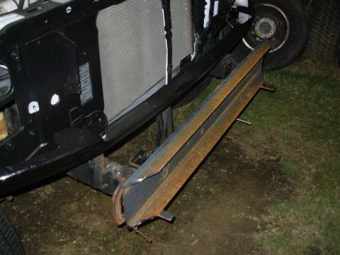 1983 Ford Bronco - A couple of cutting wheels later, and I have the core of the bumper.
