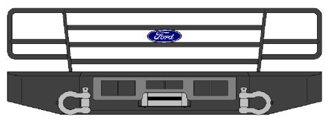 1983 Ford Bronco - This is the plan: a C8x11.5 (just like the previous one) with some 1/4" plate attached by square tubes to the frame, and a fold-down t…