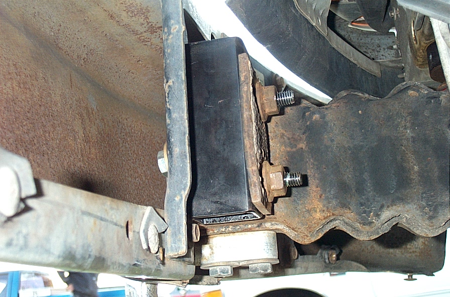 front bumper mounts moved up 1" and out (I forget) 2"?