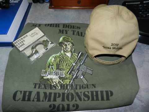1996 Ford Bronco - T-shirt and cap from the 2012 Texas Multigun Championship event.