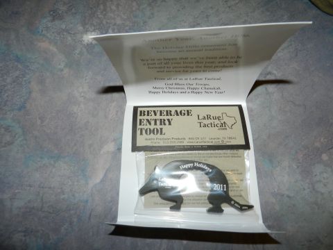 1996 Ford Bronco - A holiday greeting card with a promotional beverage entry tool from LaRue Tactical.