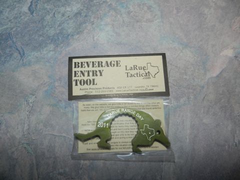 1996 Ford Bronco - LaRue Tactical beverage entry tool, dated 2011, also features Texas outline.