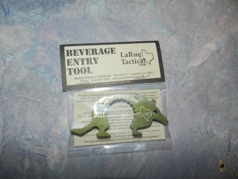 1996 Ford Bronco - This tool is designed for opening beverages and features the LaRue Tactical logo and Texas outline.