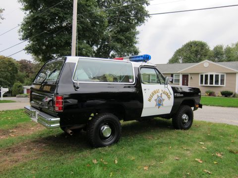 1987 Dodge 1500 - This Dodge Ramcharger, likely from the 1980s, is marked as a Highway Patrol vehicle.