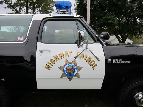 1987 Dodge 1500 - 1987 Dodge Ramcharger SUV in California Highway Patrol livery.