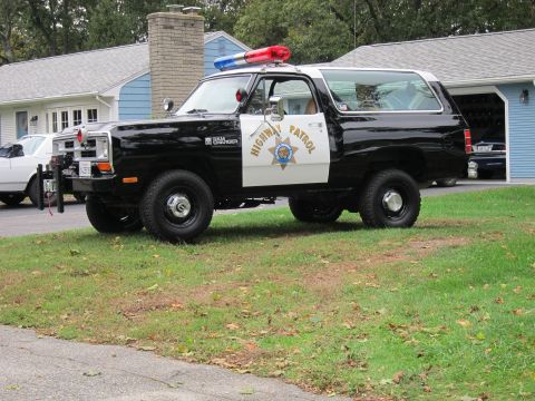 1987 Dodge 1500 - This 1987 Dodge Ramcharger is outfitted as a Highway Patrol vehicle.