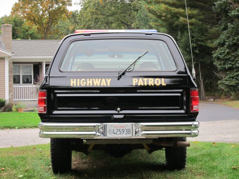1987 Dodge 1500 - This 1987 Dodge Ramcharger is marked "HIGHWAY PATROL" and has a California license plate.