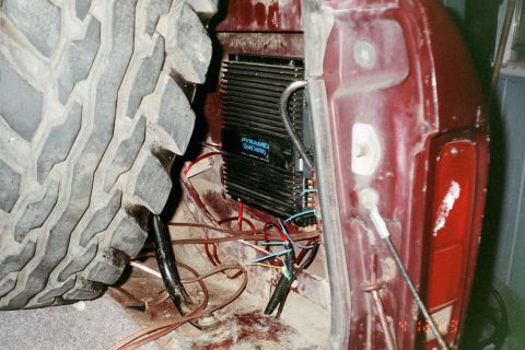 1979 Ford Bronco - nicely hidden behind the spare