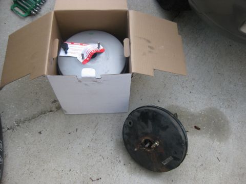 1994 Ford Bronco - New next to old. the old one had a severe vacume leak with the brakes applied. It was bad enough to affect the way the engine ran.