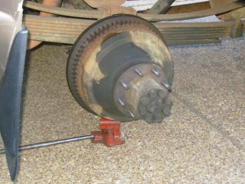 1997 Chevrolet Silverado 3500 - Some even came out the other way, between the drum & hub.