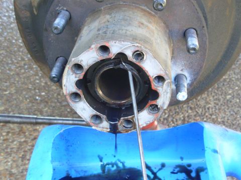 1997 Chevrolet Silverado 3500 - This fine ring has to come out first.