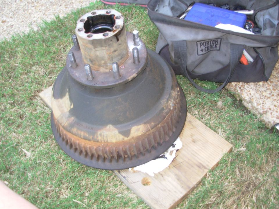 Yeah, it's big, but it's not as heavy as it looks.  This is the first hub I've ever seen whose OUTER bearing is installed from the INside.