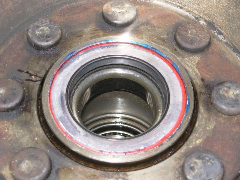 1997 Chevrolet Silverado 3500 - That should last. I'll oil the lip before sliding the hub back onto the spindle.