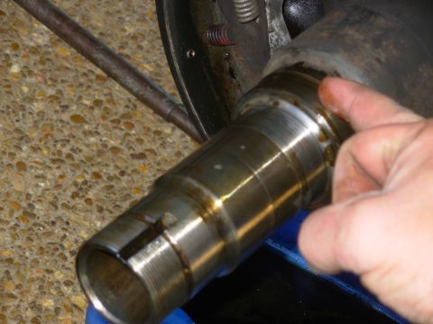 1997 Chevrolet Silverado 3500 - Before putting the hub back on, I oiled the seal and every surface it will touch during assembly.