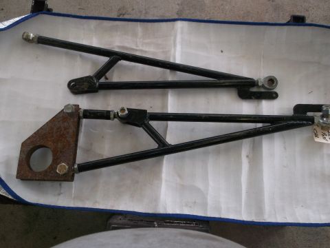 1971 Ford Ranchero - Aftermarket control arms shown laid out on a white cloth.