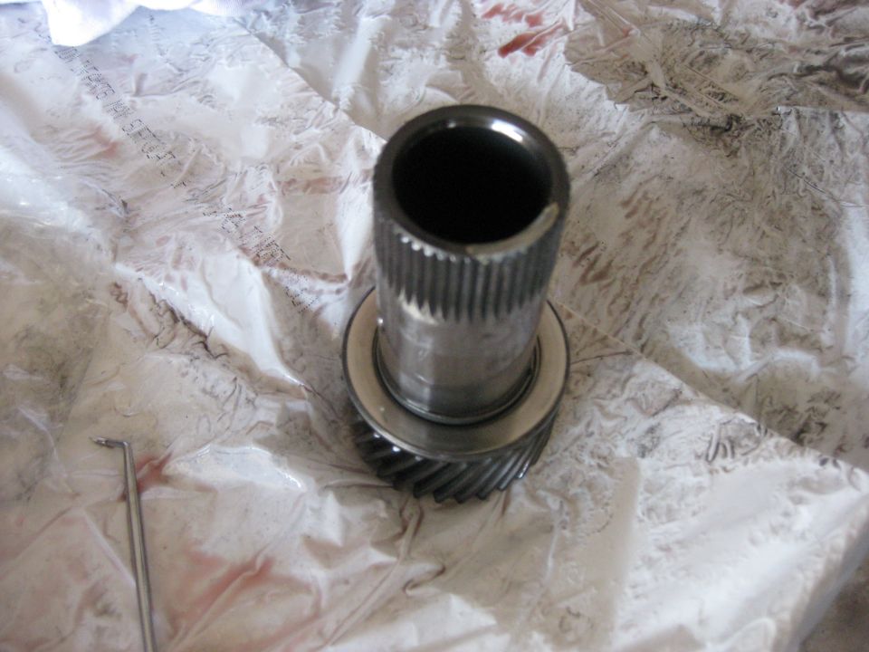 Sun gear removed. Don't lose the bearing.