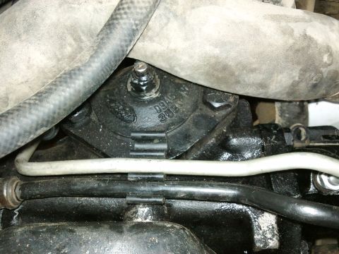 1998 Ford Crown Victoria - This is a close-up view of a steering gear component, possibly from a Ford vehicle.