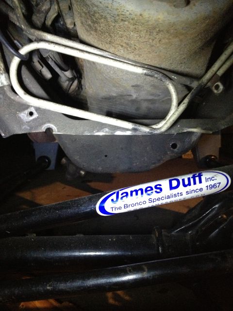1996 Ford F-150 - James Duff Inc. sticker visible on vehicle undercarriage, specializing in Broncos since 1967.