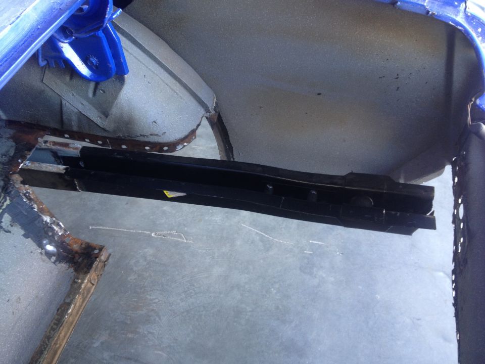 65 mustang new rear passenger side frame rail