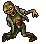 1989 Ford Bronco - A pixelated zombie appears to be in motion, its decaying body and tattered clothing clearly visible.