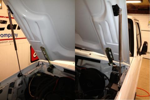1983 Ford Bronco - Aftermarket hood struts for '80-96 fullsize Ford trucks