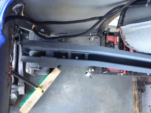 1965 Ford Mustang - New drivers side frame rail, 65 Mustang