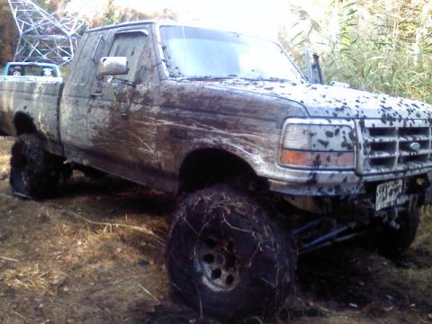 1993 Ford F-150 - after I got pulled backwards out of that hole