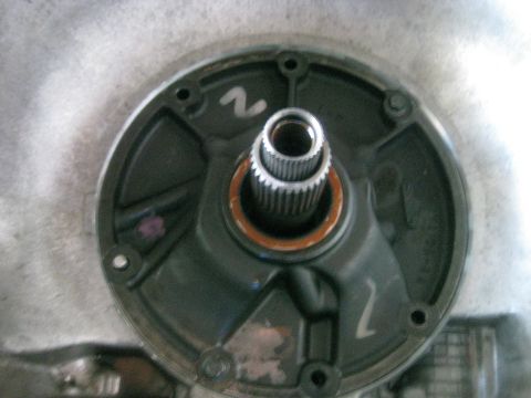 1994 Ford Bronco - 2 of the pump bolts are used to seat the pump,then the guide bolt is removed.