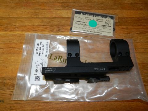 1996 Ford Bronco - LaRue Tactical SPR-1.93 scope mount with QD levers, shown in its original packaging.