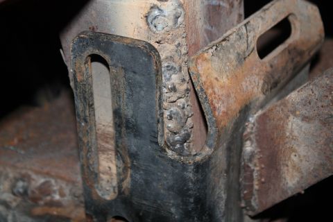 1990 Ford Bronco - This photo shows a welded metal bracket, not a 1990 Ford Bronco.