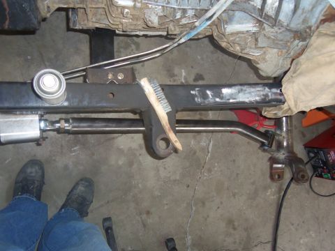 1968 Ford Bronco - Vehicle frame and suspension components are visible in this close-up shot.
