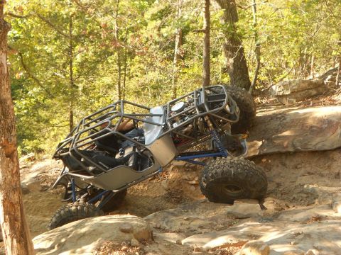 1967 Ford Mustang - Custom off-road buggy navigates a rocky trail.