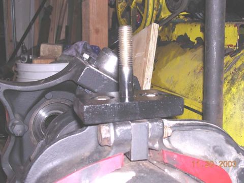 1994 Ford Bronco - installed with recessed 7/16 bolts for stock radius arm and cap with 5/8 for ttb retainer