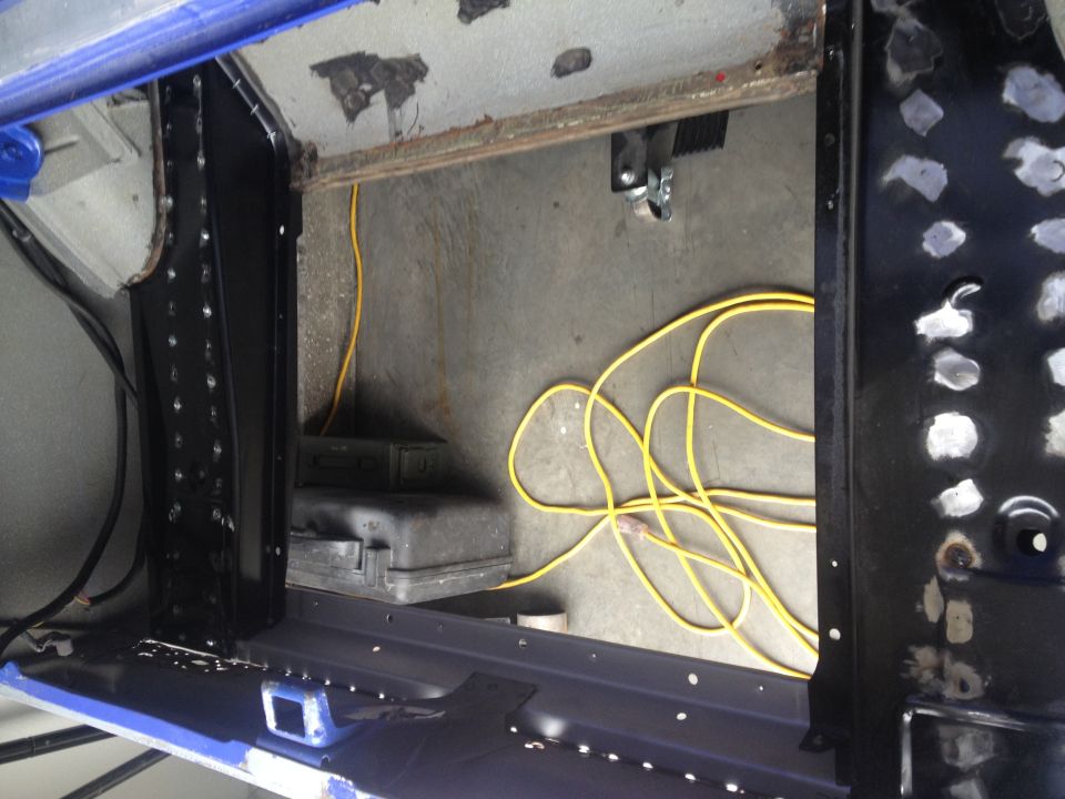 65 Mustang new trunk floor sides/rear brace