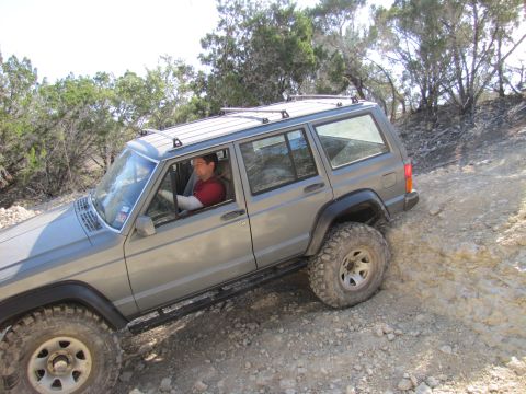 1995 Ford Bronco - 1995 Ford Bronco navigating an off-road trail in October 2012.