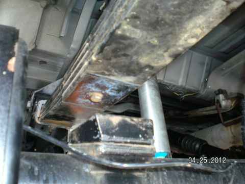 1996 Ford Bronco - Now that the axle is supported as well as the truck itself, you can put the jack under one side of the axle again and remove the stand and…