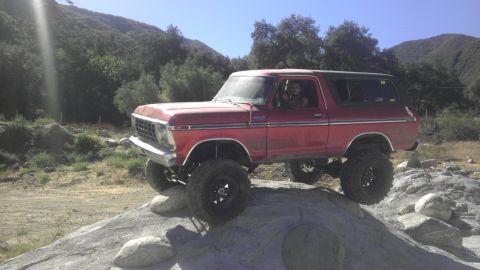 1978 Ford Bronco - This 1978 Ford Bronco is shown navigating a rocky terrain off-road.