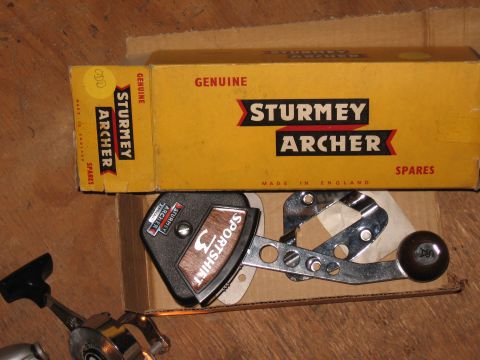 1994 Ford Bronco - A Sturmey Archer Sportshift 3 speed shifter is shown with its original yellow "Genuine Sturmey Archer Spares" box.