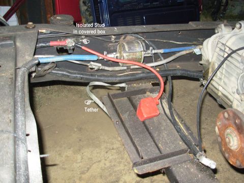 1983 Ford Bronco - The tray is built to hold the same Gr.65 battery as the original under the hood, and it's relatively easy to unclamp & remove from below th…