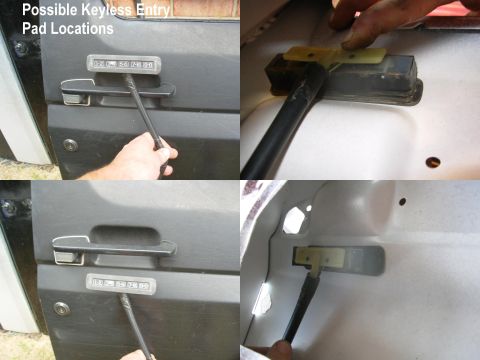 1983 Ford Bronco - Possible Keyless Entry Pad Locations for '80-96 truck doors