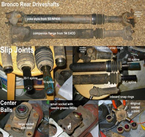 1983 Ford Bronco - Driveshaft Differences (Yoke/Companion Flange)