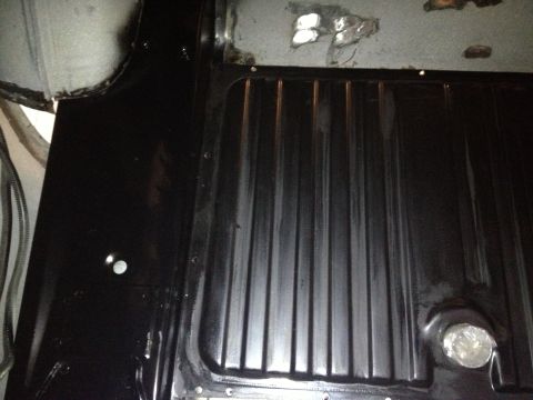 1965 Ford Mustang - 65 Mustang DS trunk floor welded in/painted